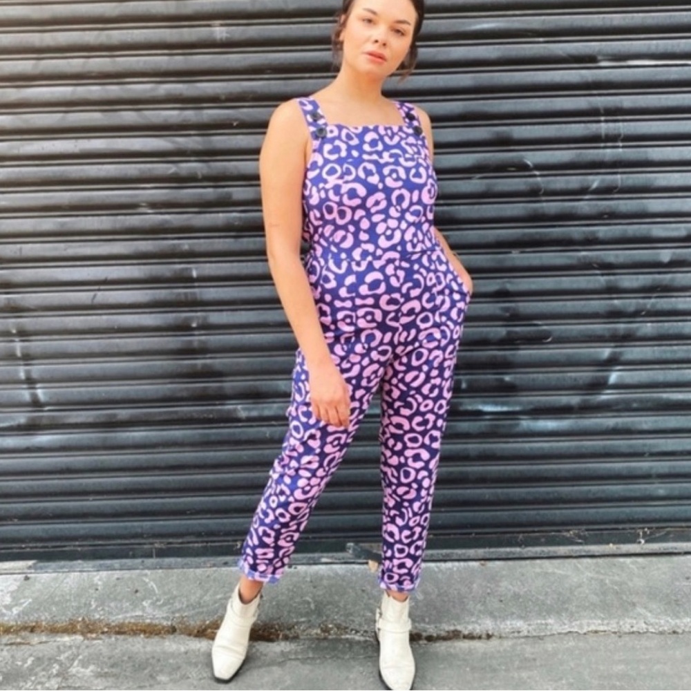 NOOWORKS Overalls Cheetah Print - Large